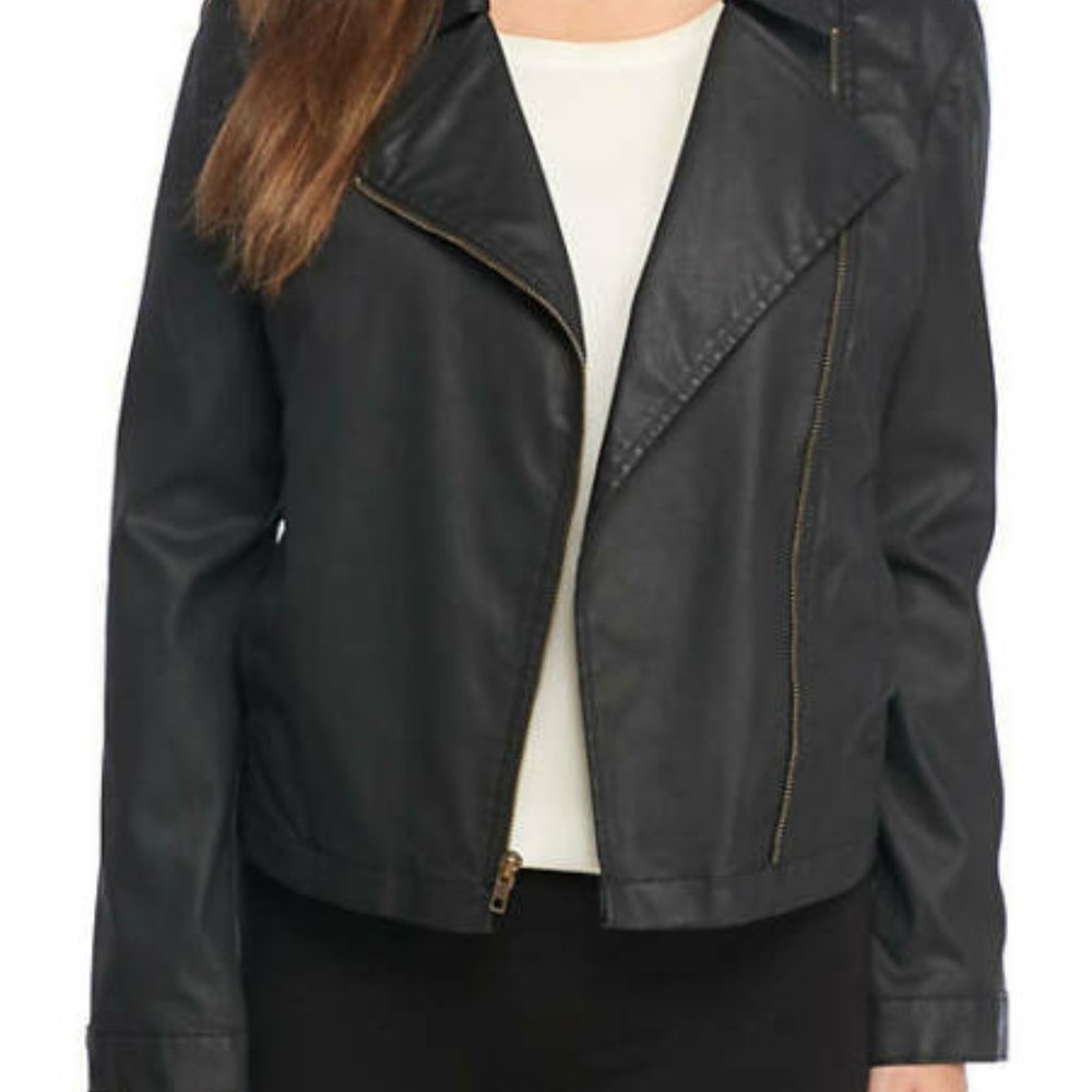 *SOLD* Eileen Fisher Black Moto Jacket